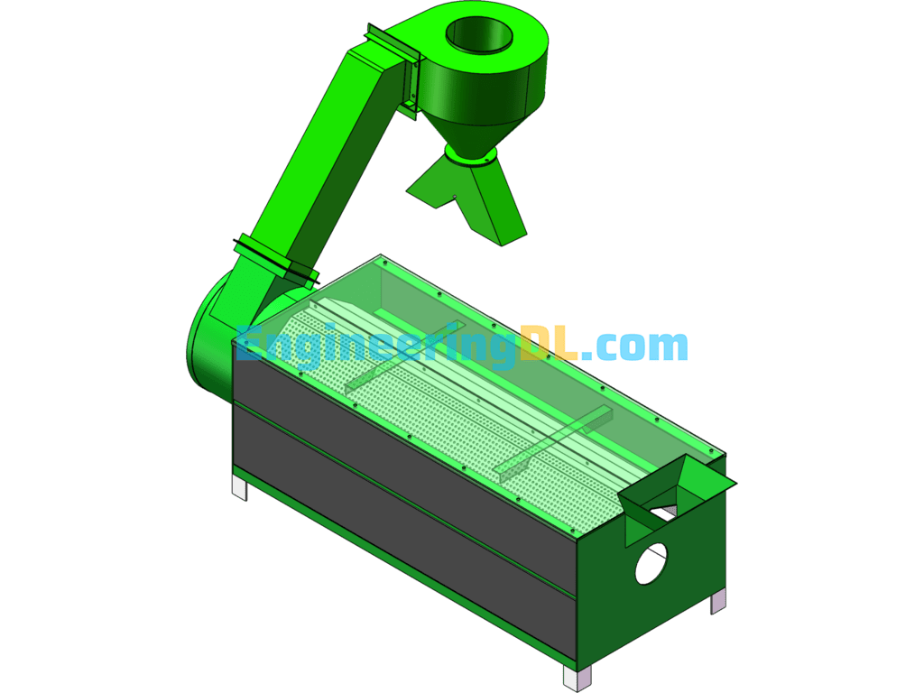 Separate Horizontal Drying Machine SolidWorks Free Download