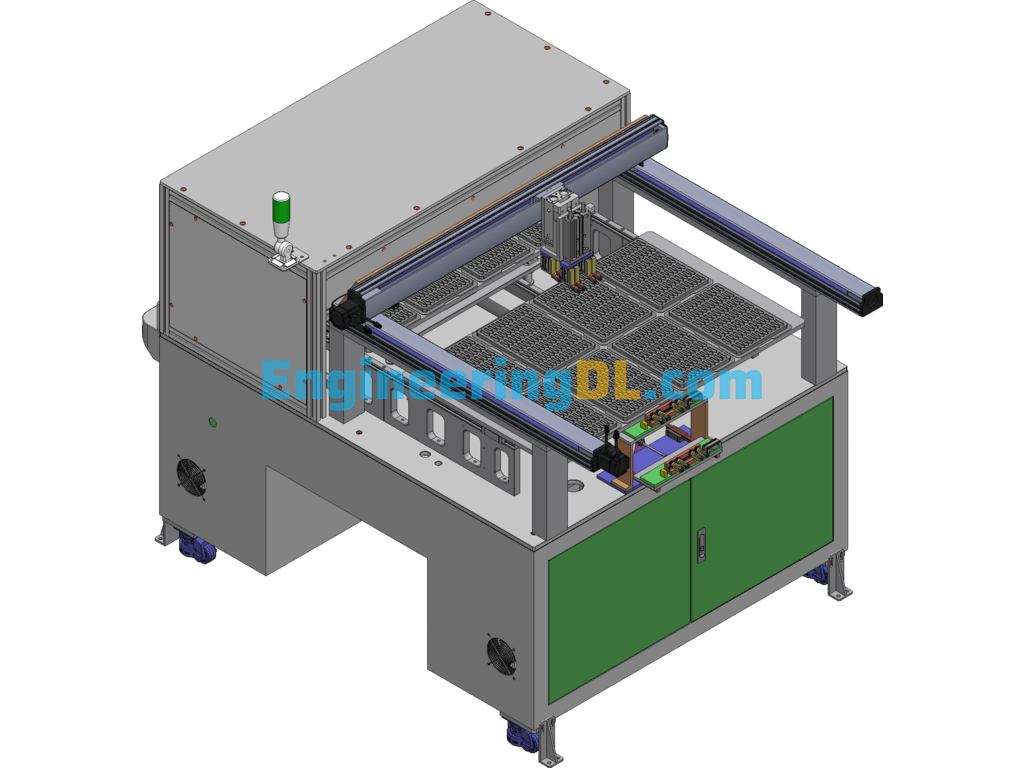 Splitting And Arranging Machine SolidWorks Free Download