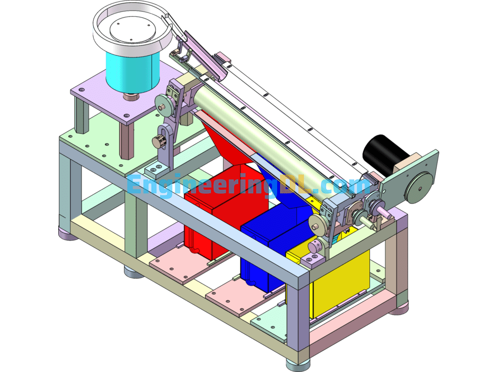 Sorting Machine SolidWorks, 3D Exported Free Download
