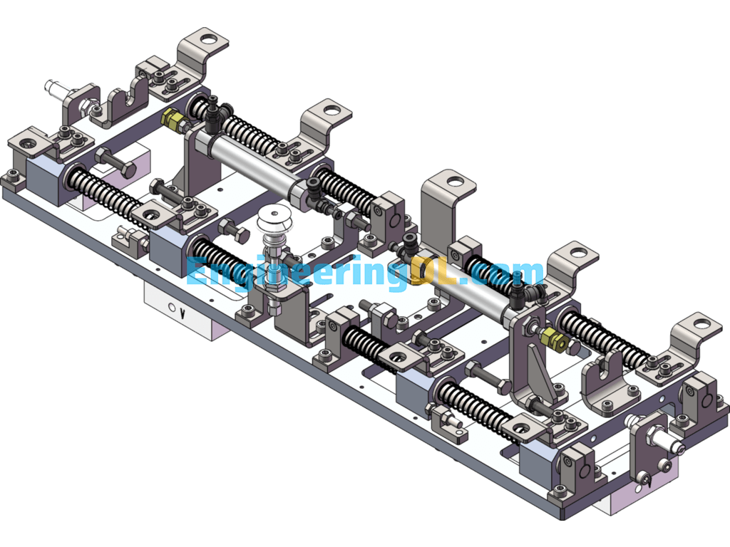 Separate Spacing Mechanism SolidWorks, AutoCAD Free Download