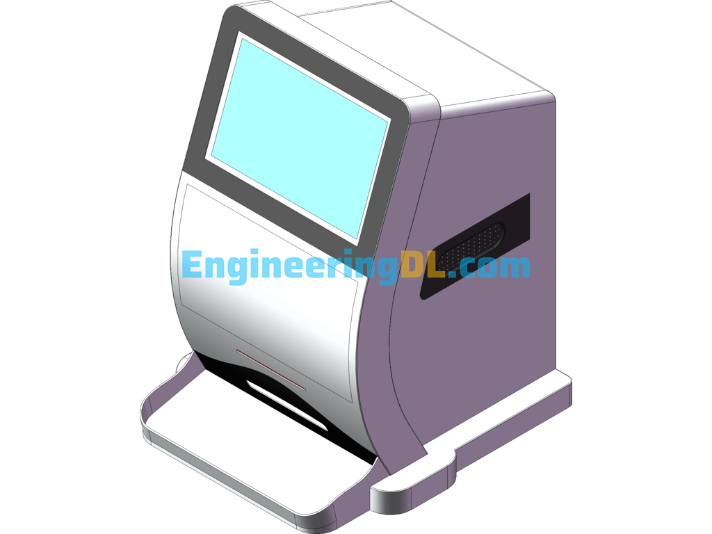 Scratch Lottery Machine SolidWorks, 3D Exported Free Download