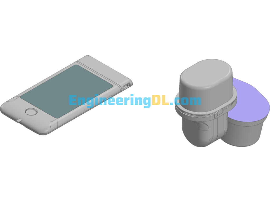 Dynamic Blood Glucose Meter B (With Internal Structure) 3D Exported Free Download