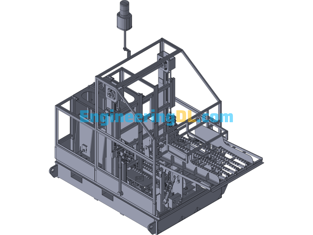 Packaging Conveyor 3D Model 3D Exported Free Download