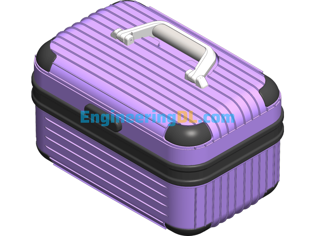 Cosmetic Case Design SolidWorks, 3D Exported Free Download
