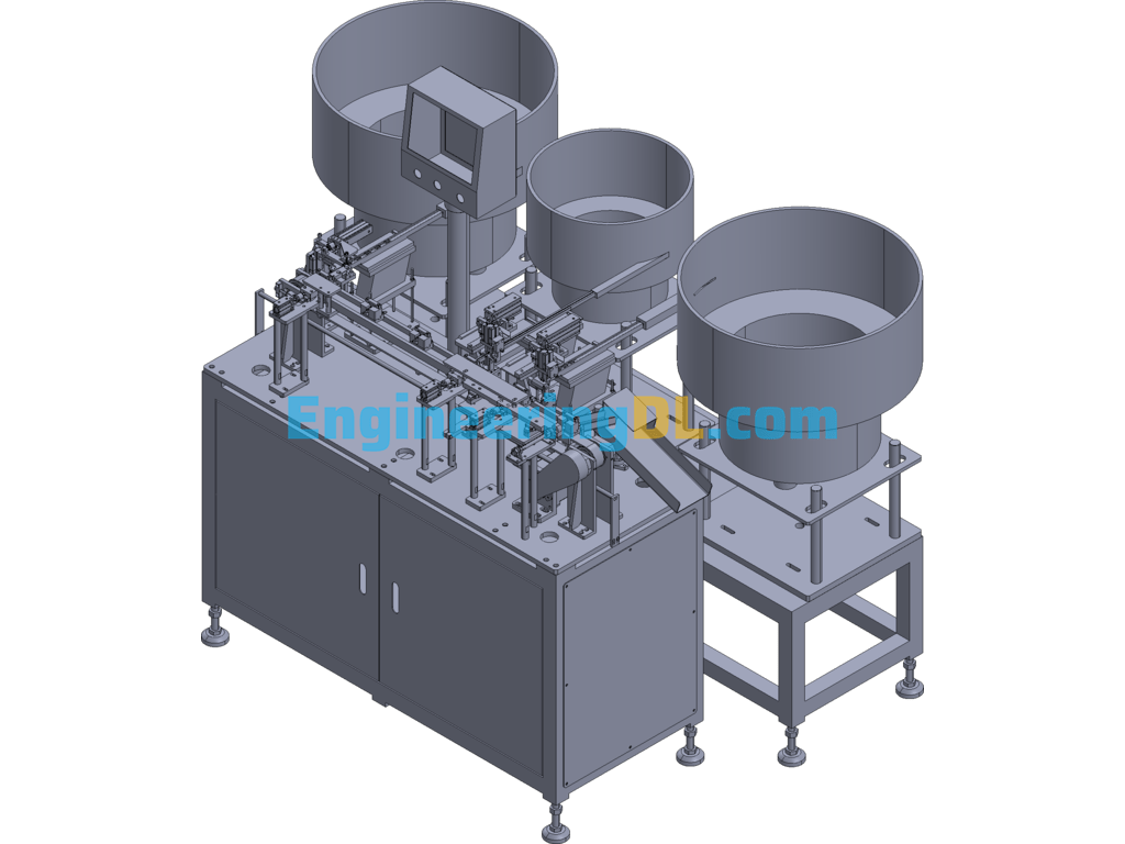 Medical Plastic Parts Assembly Machine 3D Exported Free Download