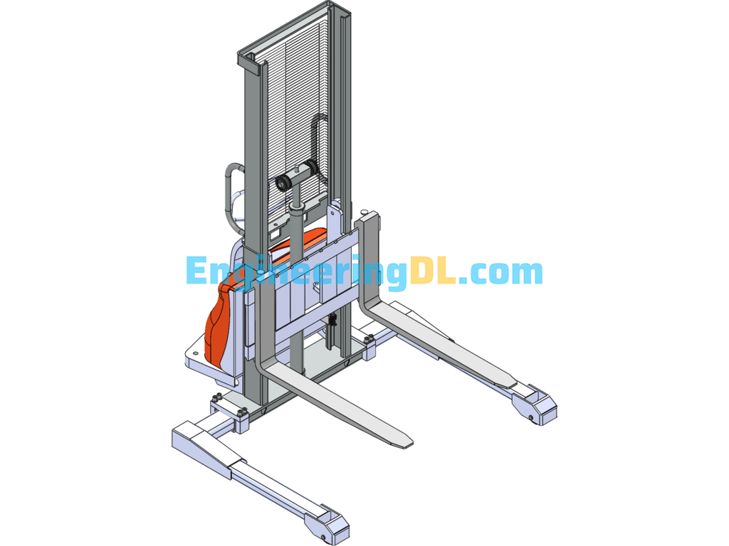 Upgraded Version Of Electric Forklift Design SolidWorks Free Download