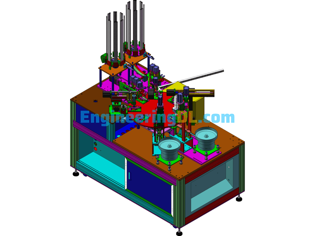 Semiconductor Transistor Locking Heat Sink Equipment (Automatic Heat Sink Locking Screw Machine) SolidWorks Free Download