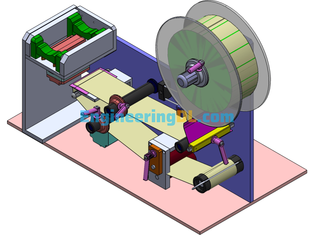 Semi-Automatic Labeling Machine SolidWorks Free Download