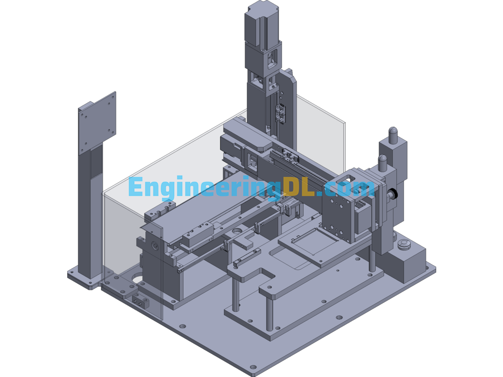 Single-Axis Coding Machine 3D Exported Free Download