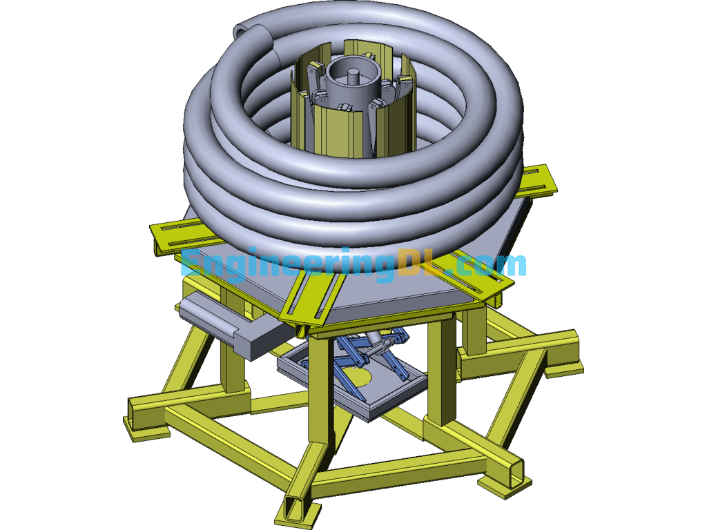 Tube Coiling Machine - Tube Packing Tooling SolidWorks Free Download