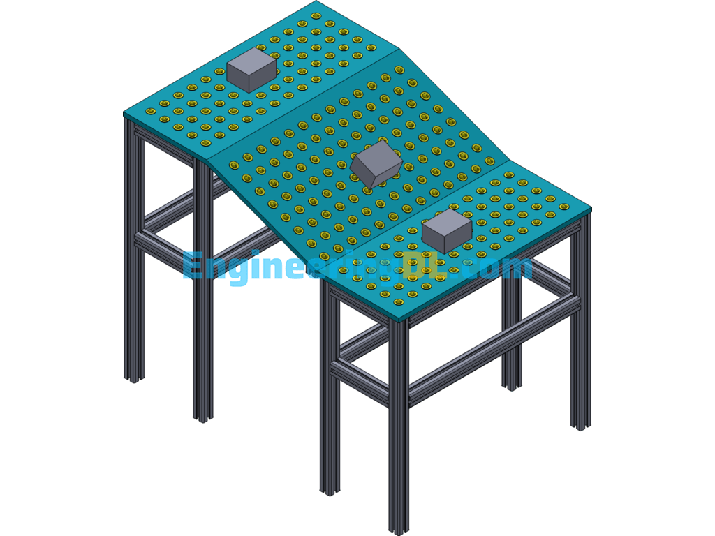 Unloading Universal Ball Table SolidWorks, 3D Exported Free Download