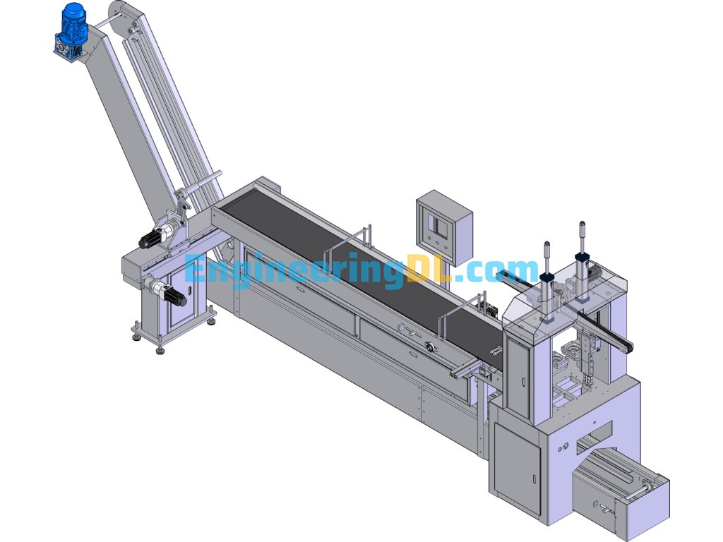 Die-Casting Hardware Automatic Ultrasonic Breaking Machine (Actual Production) SolidWorks Free Download