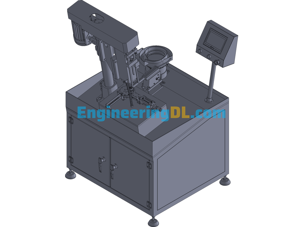 Die Casting Automatic Tapping Machine 3D Exported Free Download