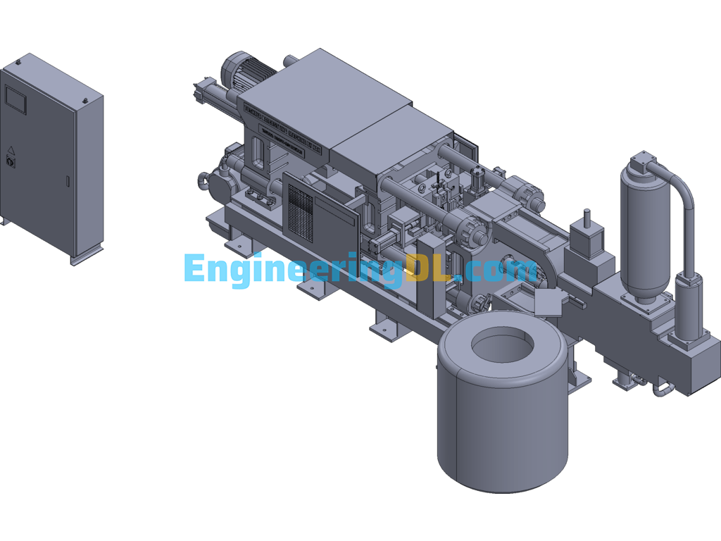 Die Casting Machines, Trimming Presses 3D Exported Free Download