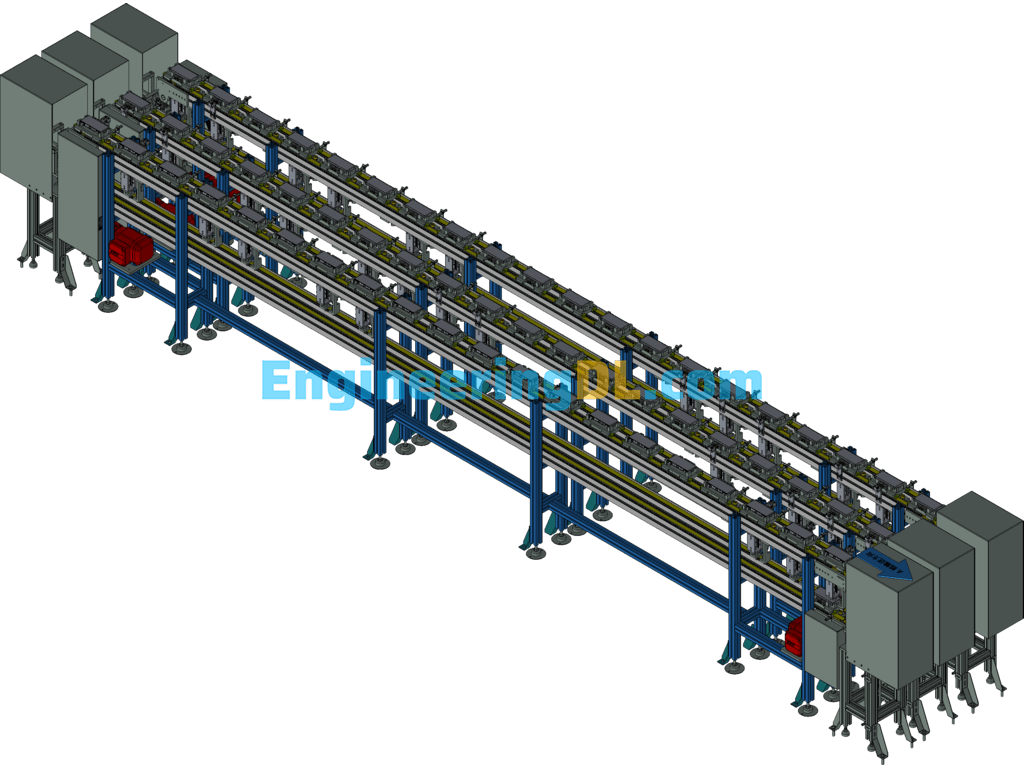 Double-Layer Synchronous Belt Core Friction Line 3D Exported Free Download
