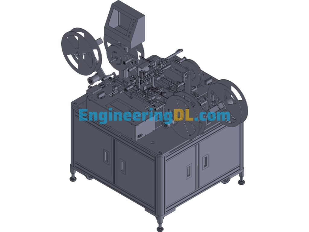 Duplex Packaging Machine 3D Exported Free Download