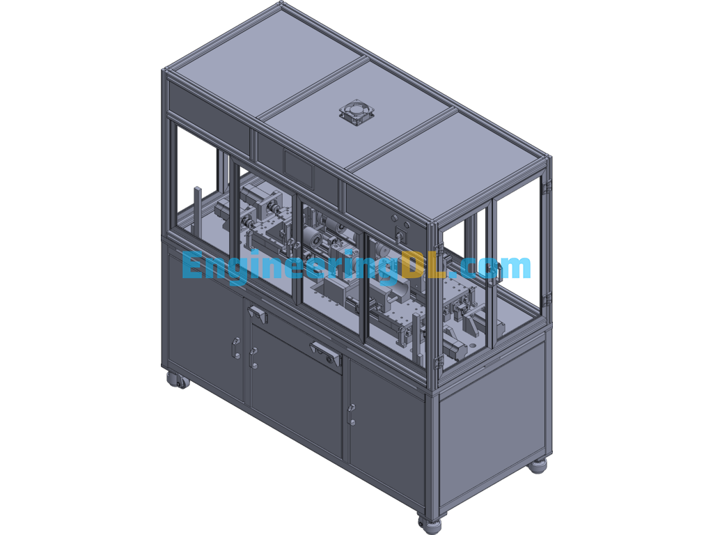 Duplex Cartridge Welding Interface Machine Equipment 3D Exported Free Download