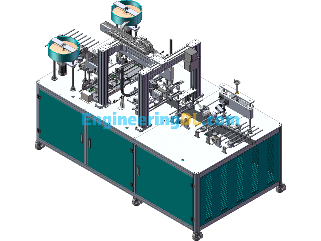 Double Shaft Extension Rotor Assembly Machine Duct Motor Double Bearing Rotor Assembly Machine SolidWorks, eDrawings, 3D Exported Free Download