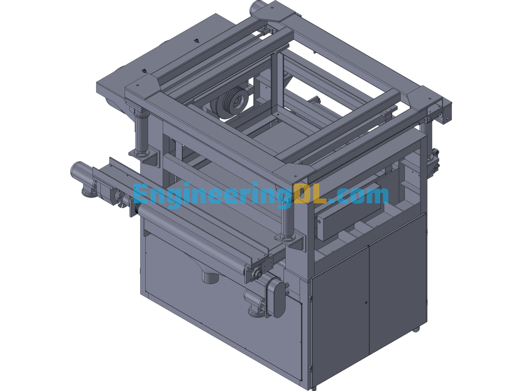Double-Sided Sanding Machine 3D Exported Free Download