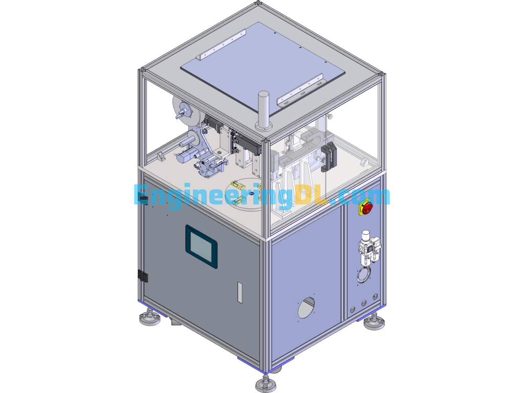 Shuangfida Label Laminating Equipment SolidWorks, 3D Exported Free Download