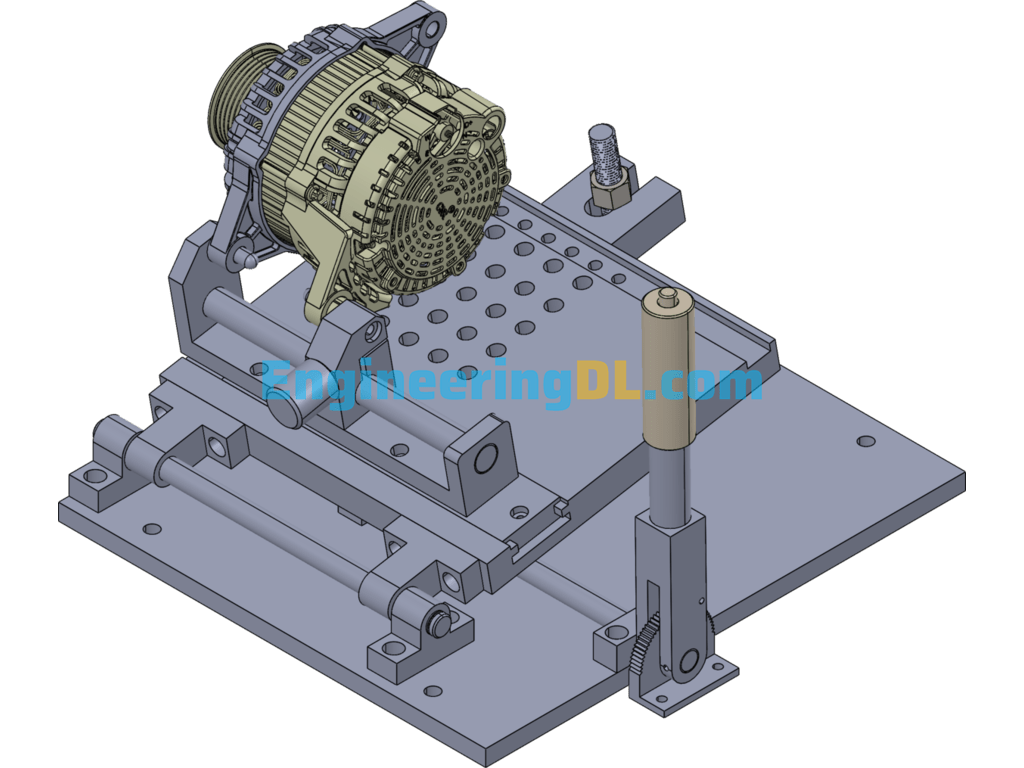 Reverse Horizontal Motor Tooling SolidWorks Free Download