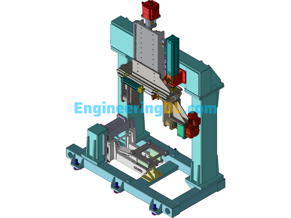 Engine Block Turning Station SolidWorks Free Download