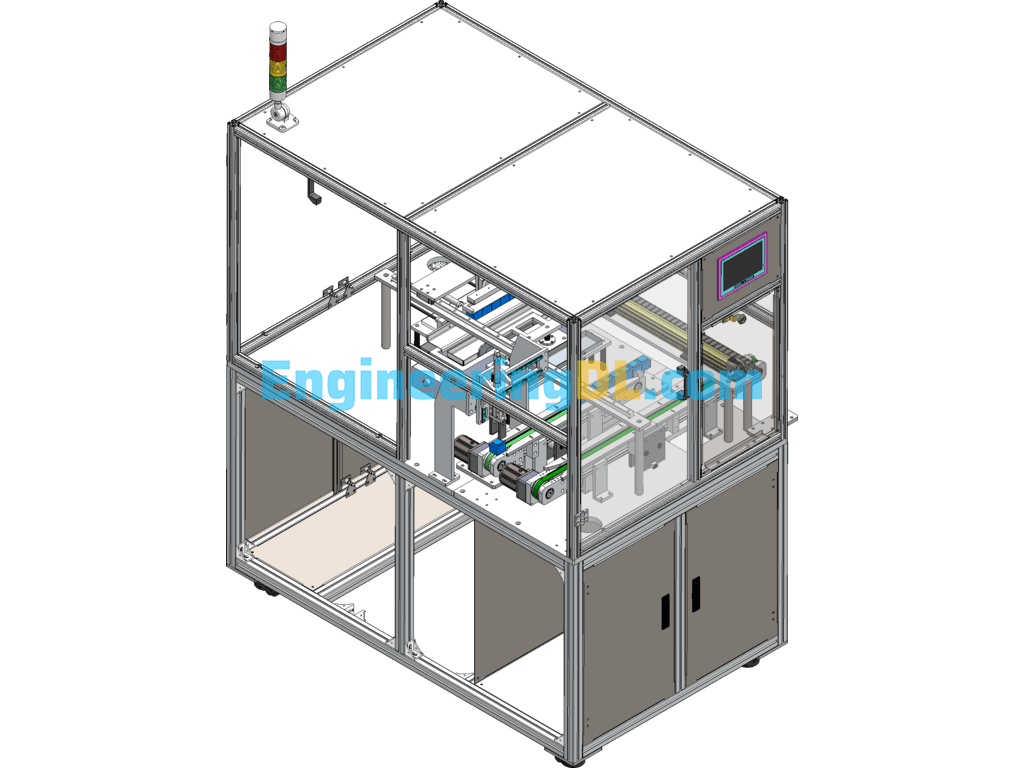 Transformer Mid-Station Soldering Machine Assembly SolidWorks, 3D Exported Free Download