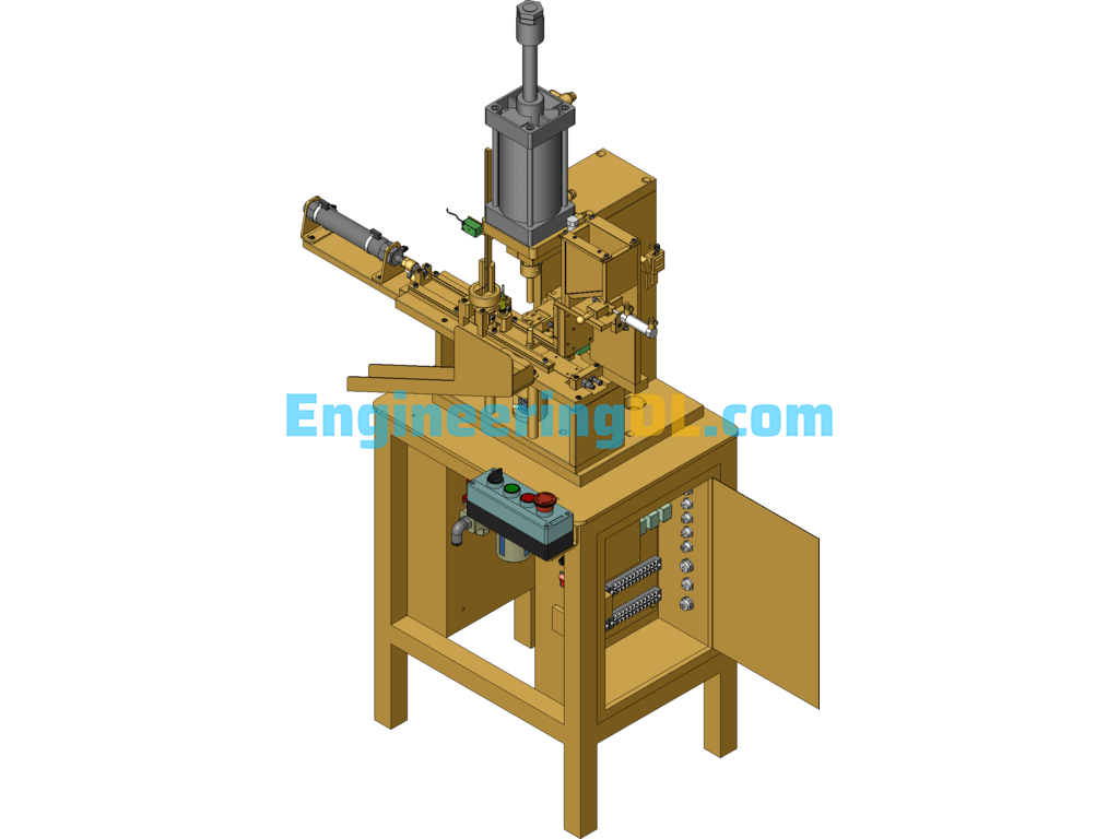 Taiwan Core Punching Machine (Automatic Core Punching Machine For Micro-Motor Rotor Core) SolidWorks Free Download