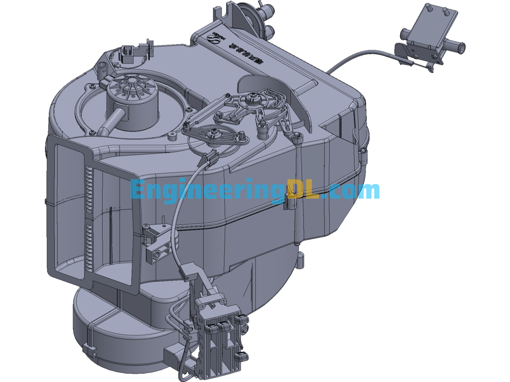 Right Rudder Heater Assembly 3D Exported Free Download