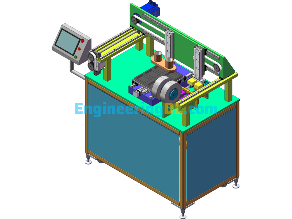 Blister Box Foam Automatic Dispensing And Placement Machine SolidWorks Free Download