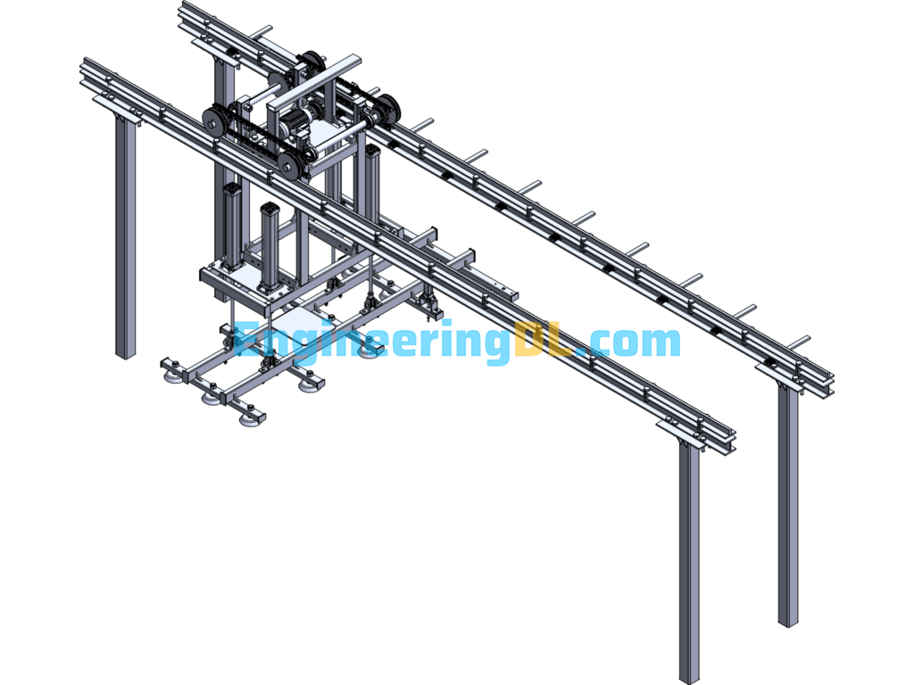 Suction Type Truss Manipulator SolidWorks, 3D Exported Free Download