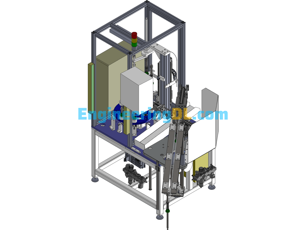 Injector Main Rod Assembly Machine Automation Equipment SolidWorks Free Download