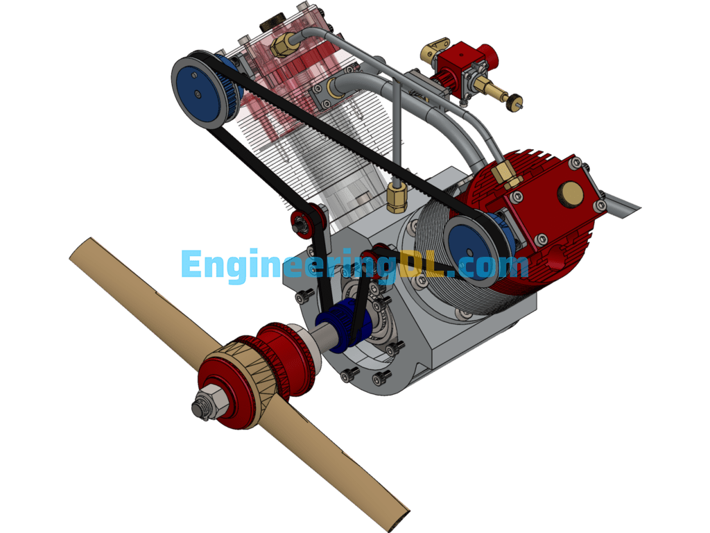 Four-Stroke Engine SolidWorks Free Download