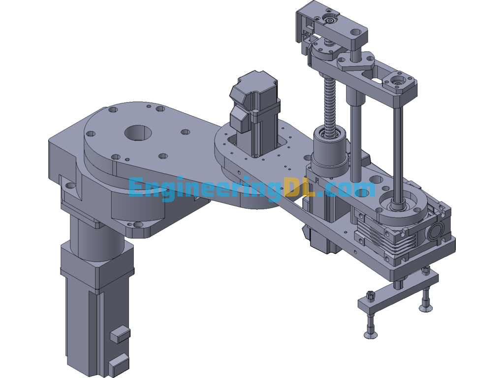 Four-Axis Horizontal Manipulator 3D Exported Free Download