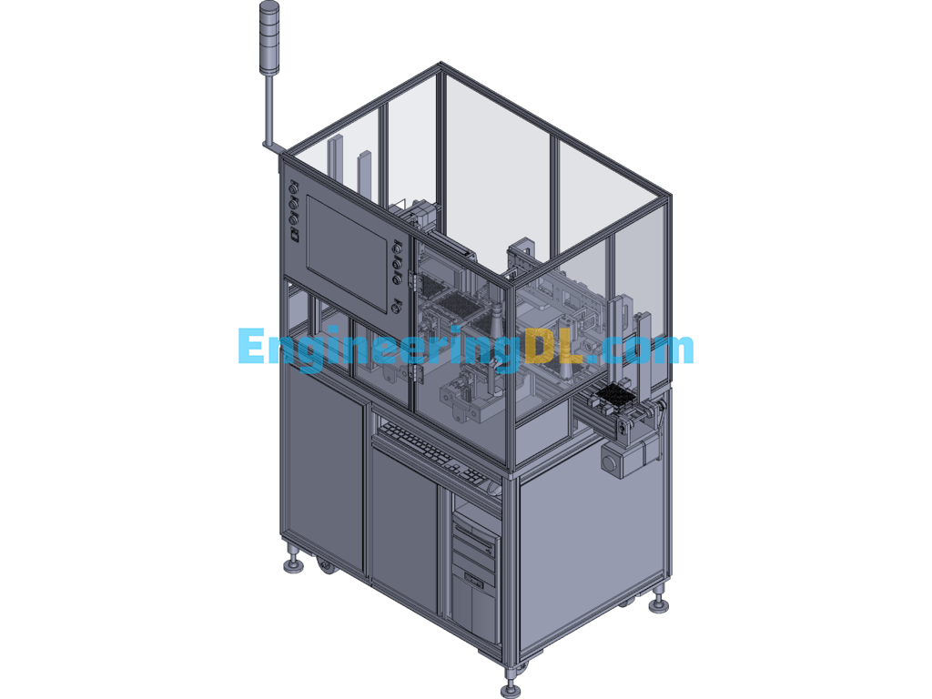 Foreign Vision Inspection Machine - Tray Type 3D Exported Free Download
