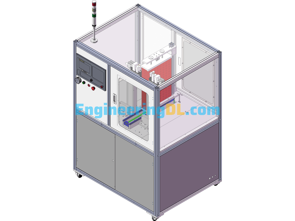 Automatic Spot Welder For Cylindrical Battery Series And Parallel Connection Simple Double Side SolidWorks Free Download