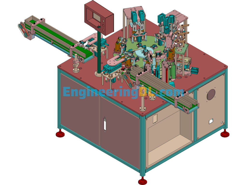 Automatic Welding Machine For Cylindrical Lithium Battery Current Collector SolidWorks Free Download