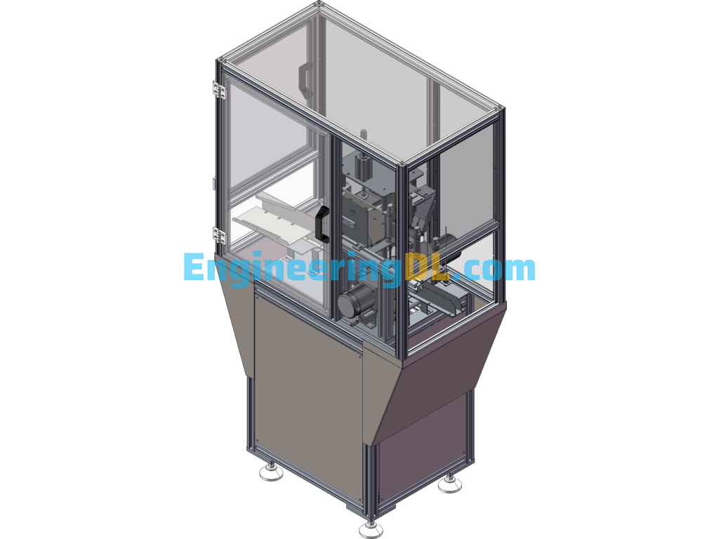 Circular Sleeve Parts Cleaning Equipment SolidWorks, 3D Exported Free Download