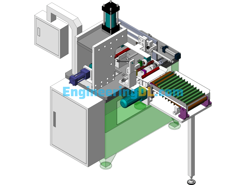 Round Pipe Punching Machine SolidWorks Free Download