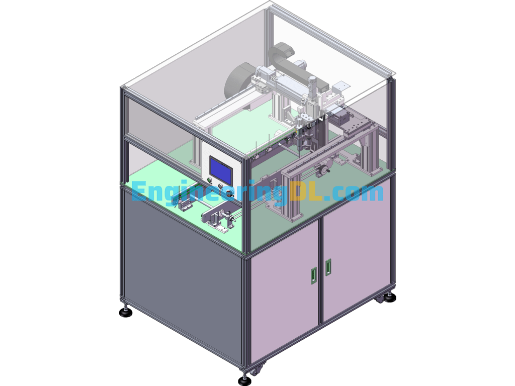 Online PCBA Three-Axis Dispensing Machine SolidWorks Free Download