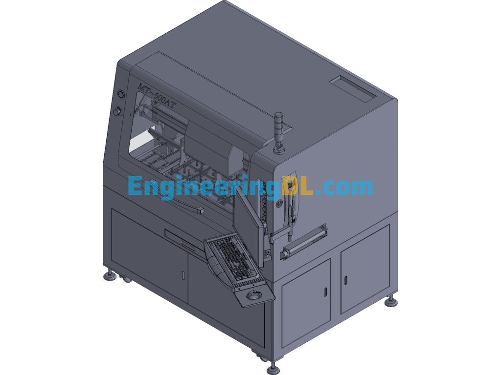 In-Line Depaneling Machine 3D Exported Free Download