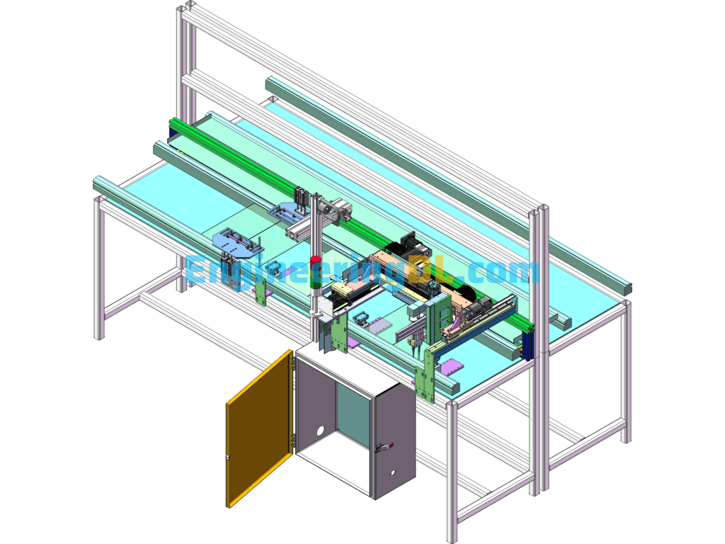 In-Line PCBA Dispensing Machine SolidWorks Free Download