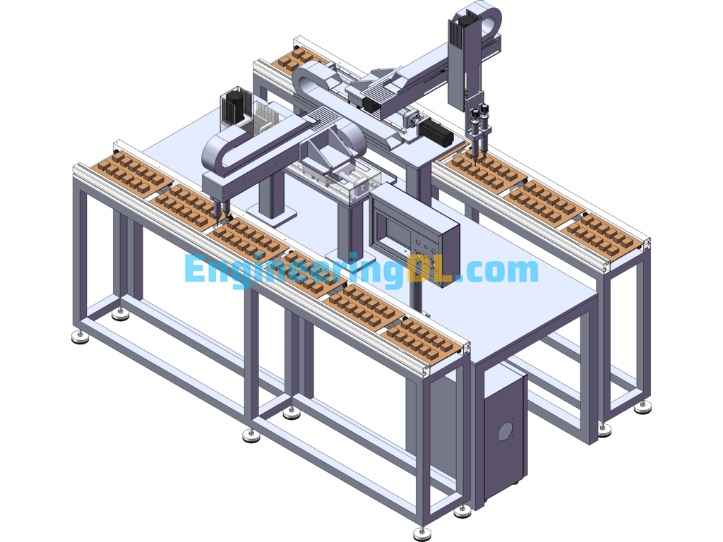 In-Line Dispensing Machine SolidWorks Free Download