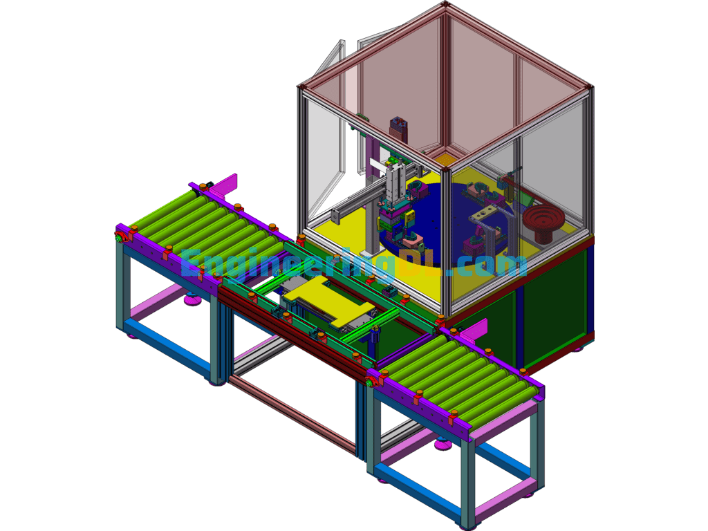 In-Line Welding Machine 3D Exported Free Download