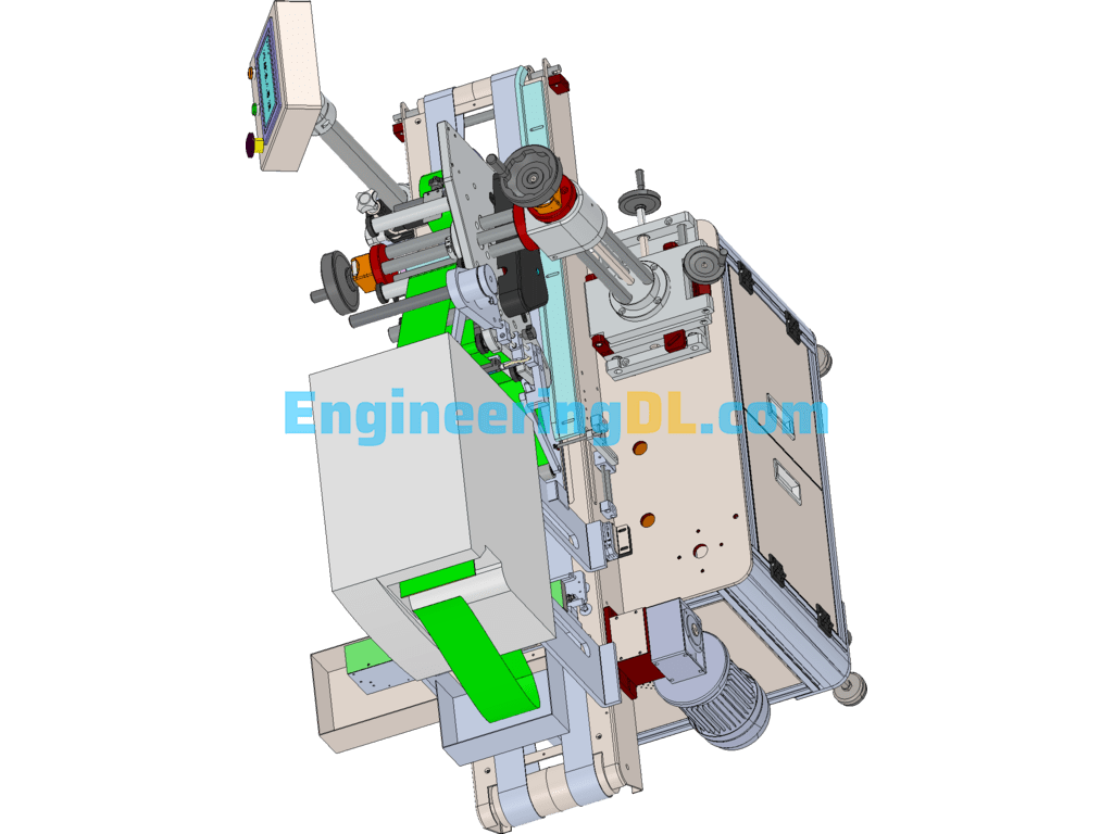 In-Line Printing And Labeling Rejecting Machine The Most Complete Equipment In The Packaging Industry SolidWorks, 3D Exported Free Download