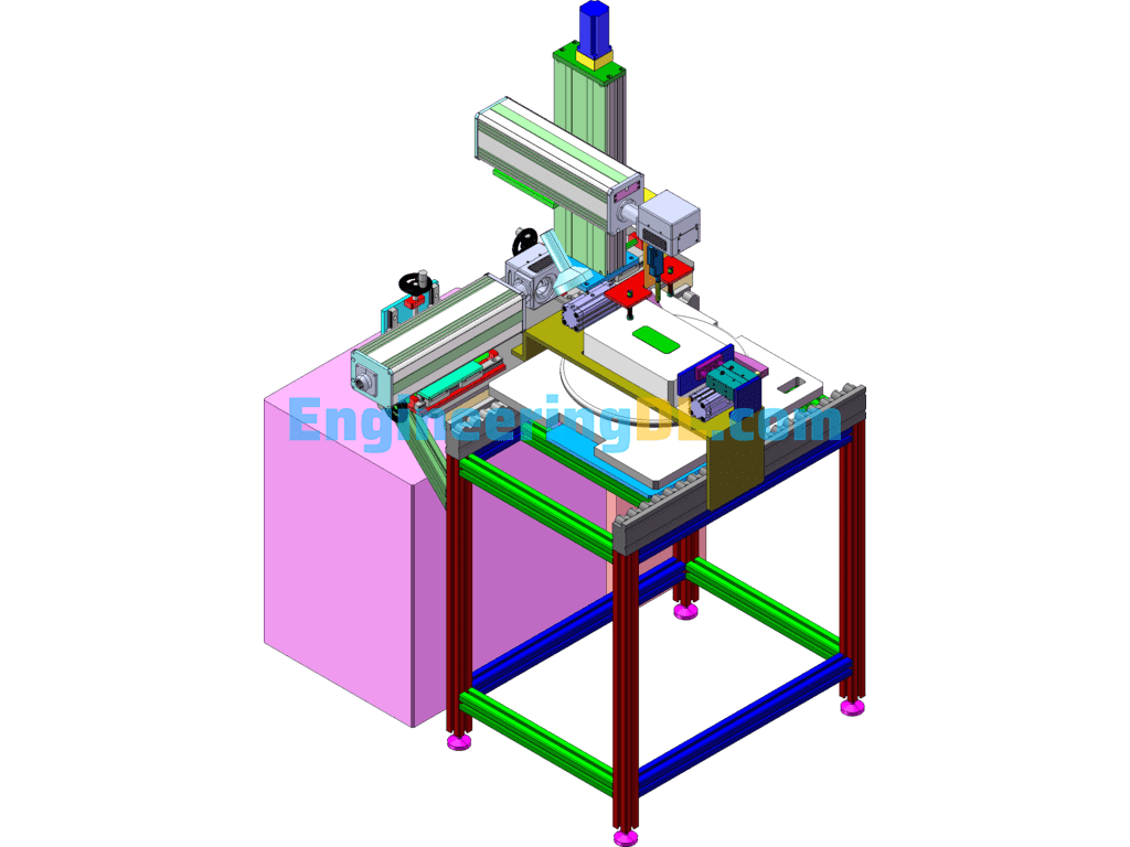 Online Marking Machine Lithium Class SolidWorks, 3D Exported Free Download
