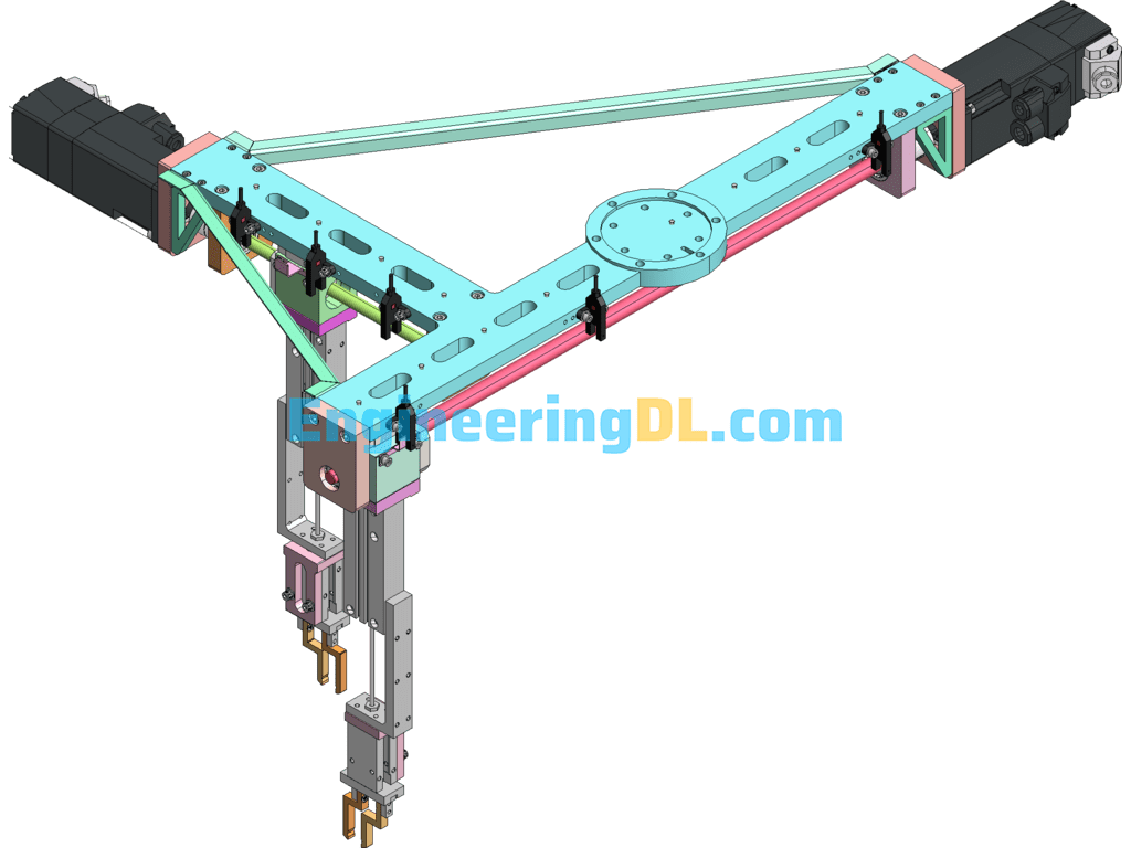 Vertical Double Servo Screw Insert Terminal Tooling 3D + Engineering Drawings SolidWorks, 3D Exported Free Download