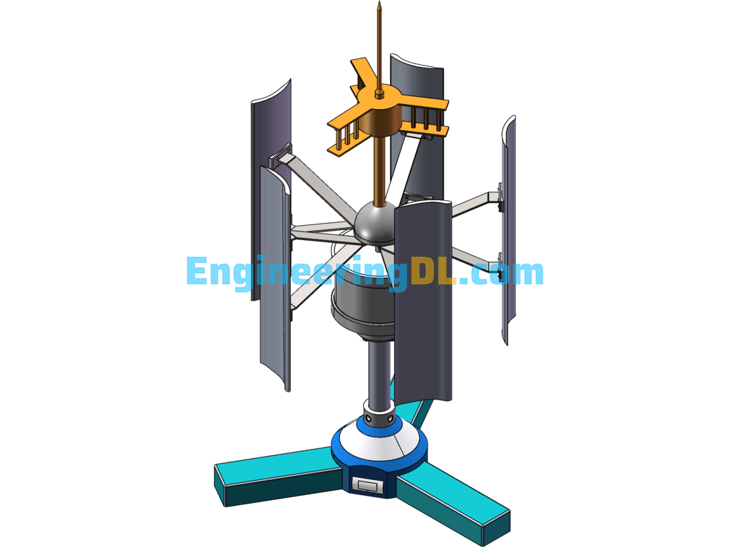 Vertical Wind Turbines SolidWorks Free Download