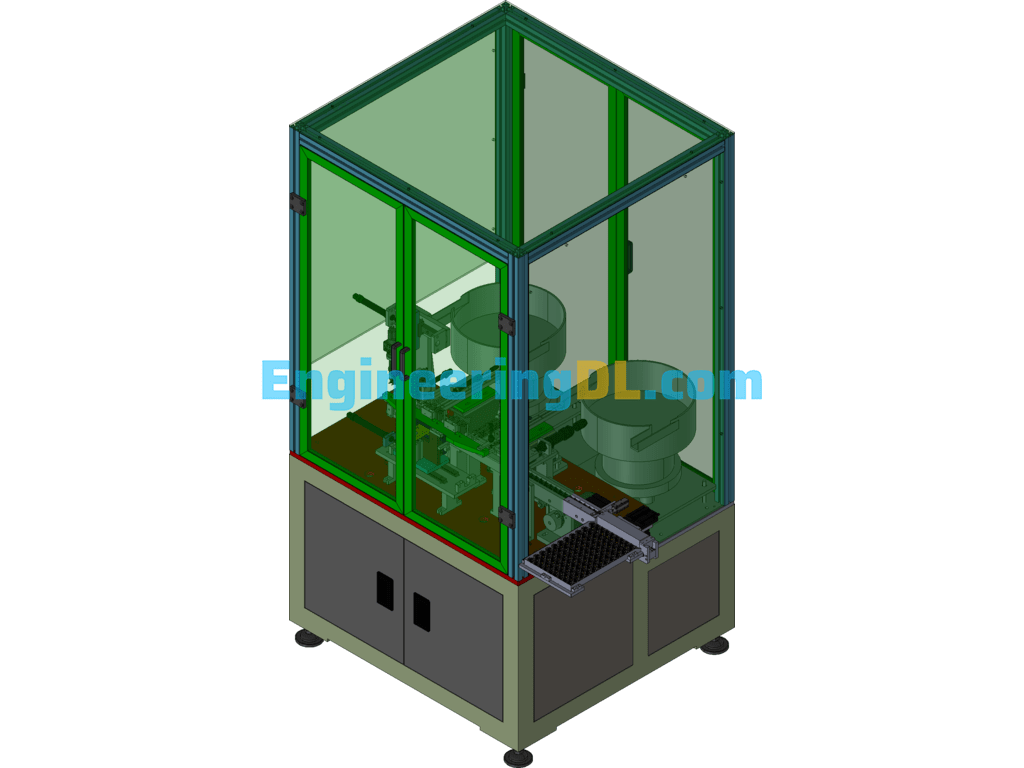 Model 4120 Relay Special Foot Insertion Machine (CreoProE), 3D Exported Free Download