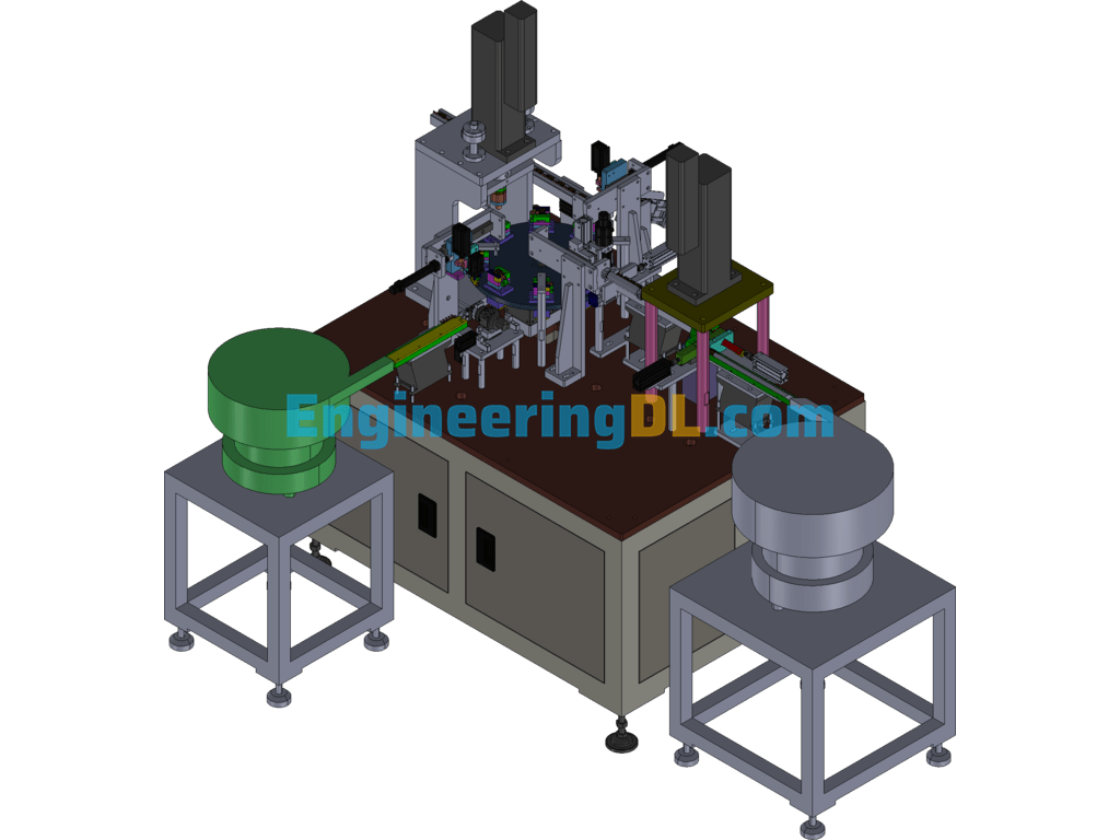 Model 616 Relay Bending Foot Hinge Machine (CreoProE), 3D Exported Free Download